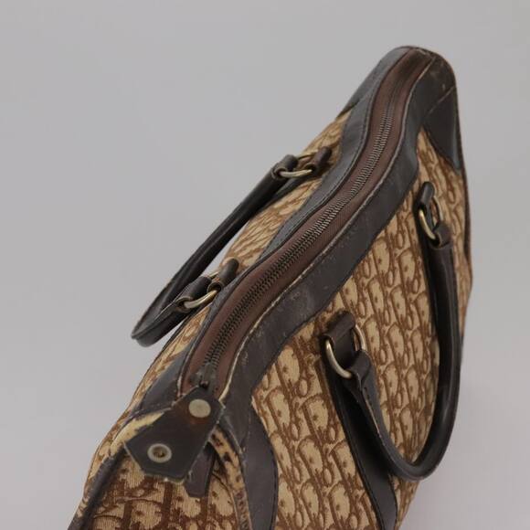 DIOR Trotter Canvas Hand Bag Brown - Picture 6 of 12
